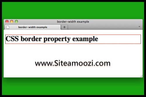 ویژگی border در CSS بخش دوم groove inset outset - سایت آموزی