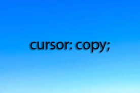 ویژگی cursor با مقدار copy در سایت آموزی